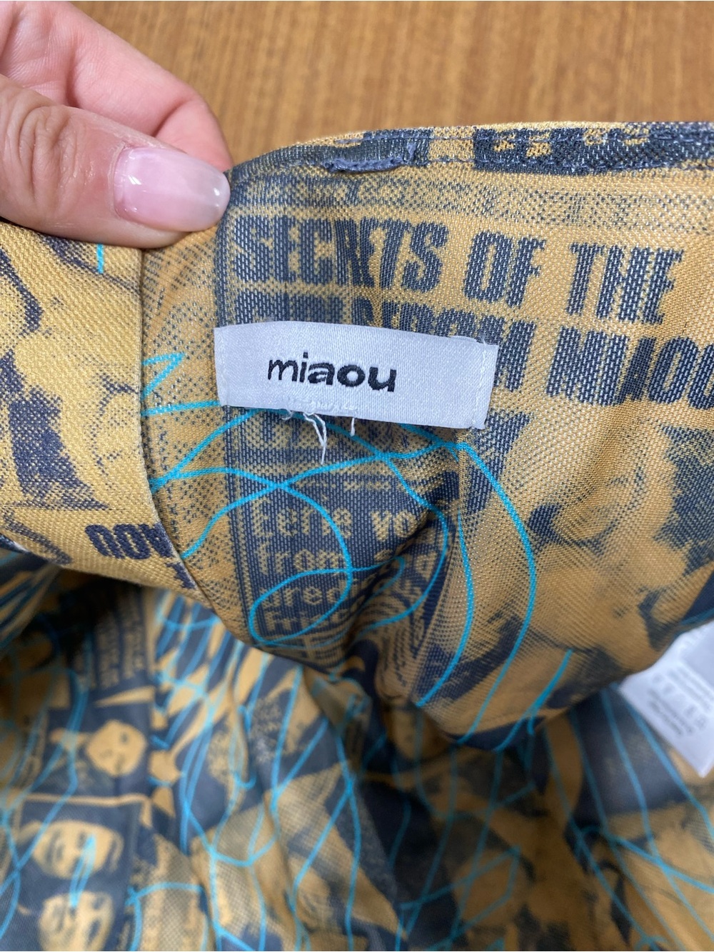 Miaou Women's
Leia Printed Corset in Wanted - Picture 6 of 9